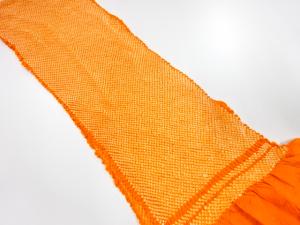 正絹　振袖用　絞り　帯揚げ